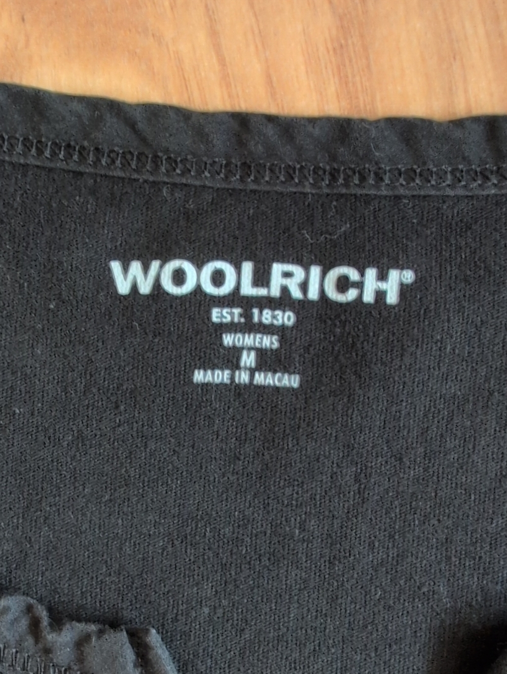 Woolrich Black Long-Sleeve Henley - Medium - Picture 2 of 6